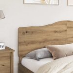 vidaXL Tête de lit Chêne artisanal 200 cm Bois d'ingénierie
