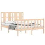 vidaXL Cadre de lit sans matelas 140x200 cm bois massif de pin
