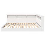 vidaXL Lit Bibliothèque Blanc 180 x 200 cm Bois d'ingénierie
