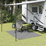 vidaXL Tapis de sol de camping anthracite 2 5x2 m