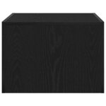 vidaXL Table basse Chêne noir 50 x 50 x 35 cm Bois d'ingénierie