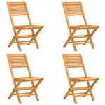 vidaXL Ensemble à manger de jardin 5 Pièces Bois de teck massif