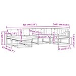 vidaXL Ensemble de canapés d'extérieur 5 pc Blanc et anthracite