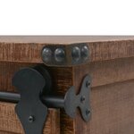 vidaXL Armoire de rangement Bois de sapin massif 64x33 5x75 cm Marron