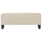 Banc banquette crème 100 x 35 x 41 cm tissu microfibre 02_0010486