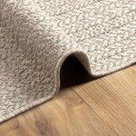 vidaXL Tapis ZIZUR Crème 150 x 80 cm Polypropylène