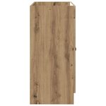 vidaXL Armoire sous évier de salle de bain Chêne artisanal