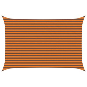 vidaXL Voile d'ombre Orange et marron 4 5 × 3 m 100   polyester Oxford