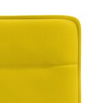 vidaXL Chaises à manger lot de 6 jaune velours