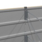 vidaXL Jardinière Ivoire 480 x 80 x 45 cm Acier