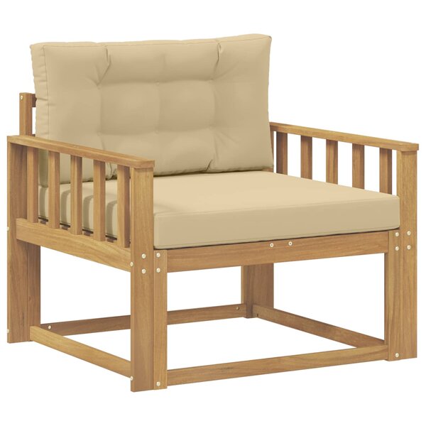 vidaXL Sofa de milieu extérieur Polyester Blanc
