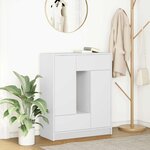 vidaXL Buffet avec tiroirs et portes blanc 73x31x90 cm