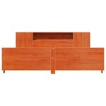 vidaXL Cadre de lit sans matelas cire marron 180x200cm bois pin massif