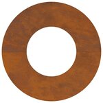 vidaXL Anneaux d'arbre plats 5 Pièces Marron Ø30 / 60 cm