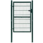 vidaXL Portillon 2D (simple) Vert 106x210 cm