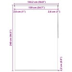 vidaXL Store roulant de douche 140x240 cm Blanc