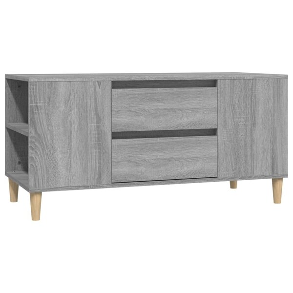 vidaXL Meuble TV Sonoma gris 102x44 5x50 cm Bois d'ingénierie