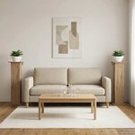 vidaXL Support de Plante 2 pièces Chêne artisanal 30 5 x 30 x 100 5 cm