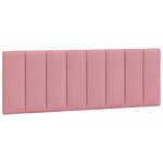 vidaXL Lit avec matelas Hanko rose 140x200 cm velours