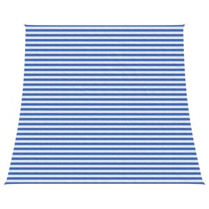 vidaXL Voile d'ombre Bleu et Blanc 4 / 5 x 4 m HDPE
