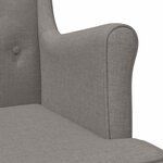 vidaXL Fauteuil Taupe Tissu