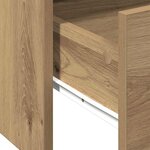 vidaXL Table basse with Drawer chêne artisanal 102 x 55 x 43.5 cm