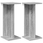 vidaXL Support de Plante 2 pièces Sonoma gris 25 x 25 5 x 60 5 cm