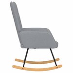 vidaXL Chaise à bascule Gris clair Tissu