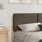 vidaXL Tête de lit capitonnée Marron et Taupe 135 cm Pin massif