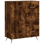 vidaXL Buffet chêne fumé 69 5x34x90 cm bois d'ingénierie