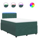 vidaXL Sommier à lattes de lit avec matelas vert foncé 120x190 cm