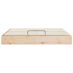 vidaXL Cadre de lit ottoman avec rangement Naturel 200 x 200 cm