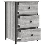vidaXL Table de chevet sonoma gris 40x36x60 cm bois d'ingénierie