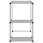vidaXL Support de rangement sur la machine à laver Gris 87x55x90 5 cm