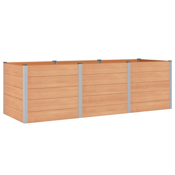 vidaXL Jardinière surélevée Marron 300 x 100 x 91 cm WPC et Aluminium
