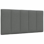 vidaXL Coussin de tête de lit gris foncé 100 cm tissu