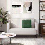 vidaXL Coussin de Dos Vert Jungle 50 x 45 cm Tissu en velours côtelé