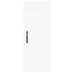 vidaXL Buffet haut Blanc 34 5x34x180 cm Bois d'ingénierie
