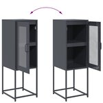 vidaXL Buffet anthracite 36x39x107 cm acier laminé à froid