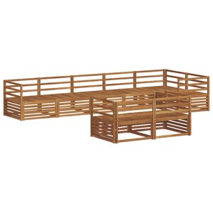 vidaXL Ensemble de canapés d'extérieur 8 pc Naturel
