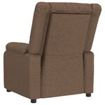 vidaXL Fauteuil de massage Marron Tissu