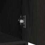 vidaXL Buffet avec tiroirs et portes chêne noir 73x31x90 cm