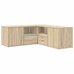 vidaXL Armoire d'angle chêne sonoma 200x40x45 cm bois d’ingénierie