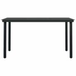 vidaXL Ensemble à manger jardin coussins 5Pièces marron poly rotin verre