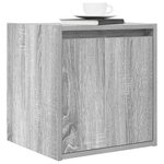 vidaXL Tables de chevet murales 2 Pièces sonoma gris 38x34x40 cm