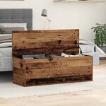 vidaXL Boîte de Rangement avec stockage Bois ancien 102 x 35 x 35 cm