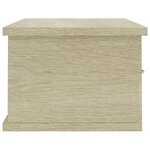 vidaXL Étagère murale avec tiroirs Chêne sonoma Bois d'ingénierie