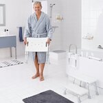RIDDER Tabouret pliable de salle de bain 110 kg Blanc A0050301