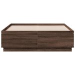 vidaXL Cadre de lit sans matelas chêne marron 135x190 cm