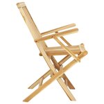 vidaXL Ensemble à manger d'extérieur 5Pièces Bois solide de teck
